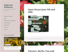 Tablet Screenshot of pebblehallwildflowers.com